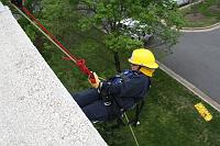  Claudia Hargis on the rappel